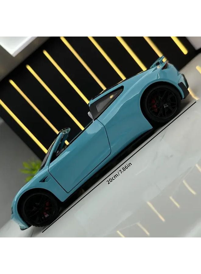 C2416 Blue 1 24 Scale Alloy Car Model Collectible Metal Vehicle Decoration Gift - Image 2